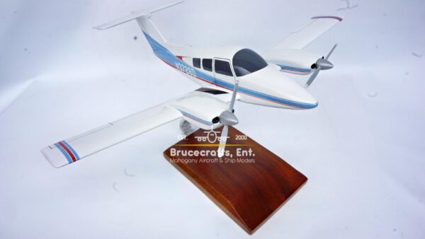 Model of Beechcraft Model 76 Duchess with detailed craftsmanship.